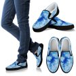 Blue Tie Dye Slip On Sneakers Hot on Sale