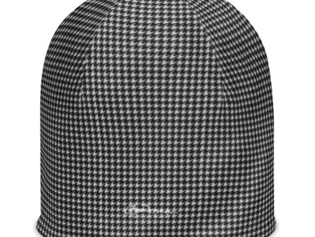 BW Houndstooth All-Over Print Beanie on Sale