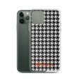 Black & White Houndstooth Clear Case for iPhone® Online now