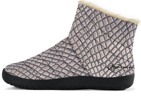 Croc Print Winter Boots Hot on Sale