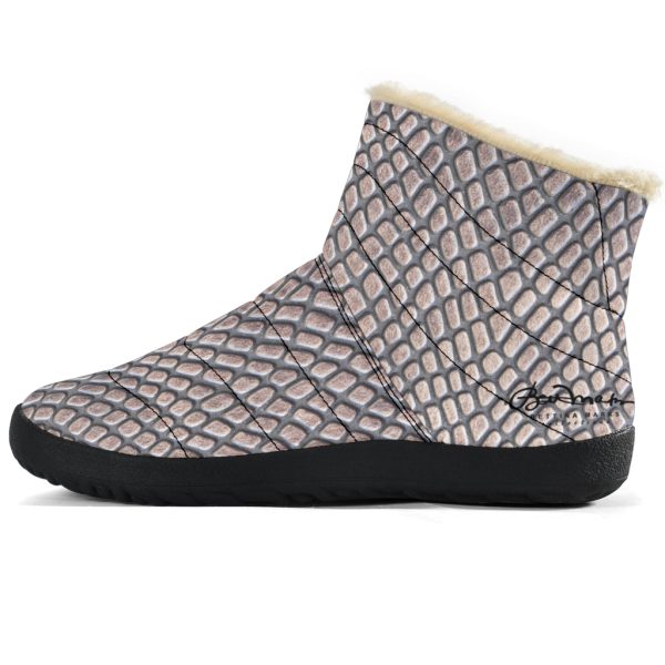 Croc Print Winter Boots Hot on Sale