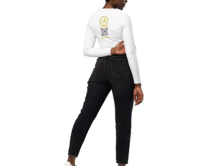 Black Recycled B long-sleeve crop top Fashion