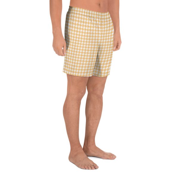 Banana Houndstooth Men s Athletic Long Shorts Online