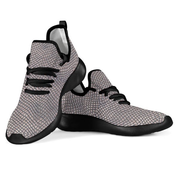 Croc Print Mesh Knit Sneakers on Sale