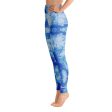 Blue Tie Dye Yoga Leggings on Sale