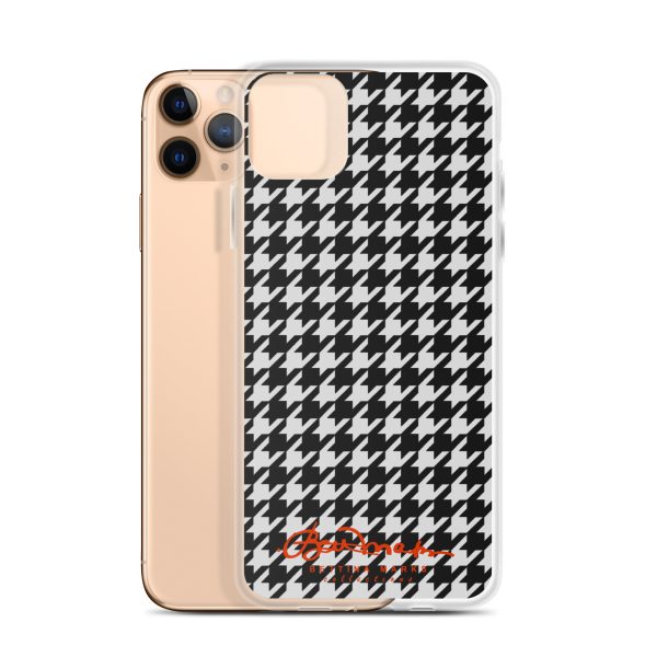 Black & White Houndstooth Clear Case for iPhone® Online now