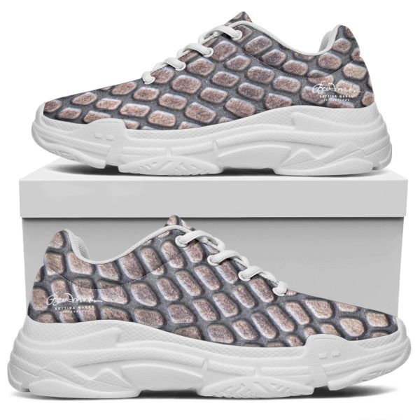 Croc Print Athletic Sneakers For Sale