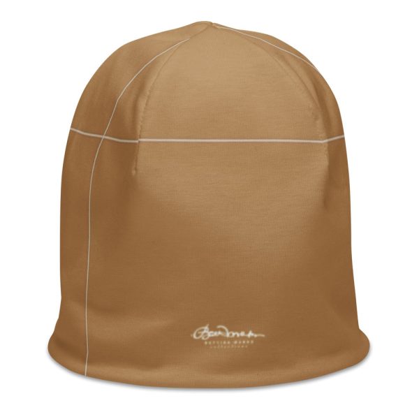 Camel All-Over Print Beanie on Sale