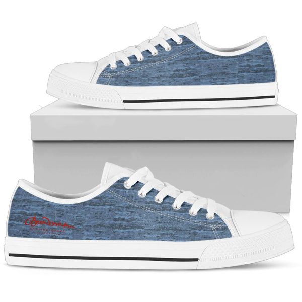 Blue Camouflage Lava Low Top Sneakers For Cheap