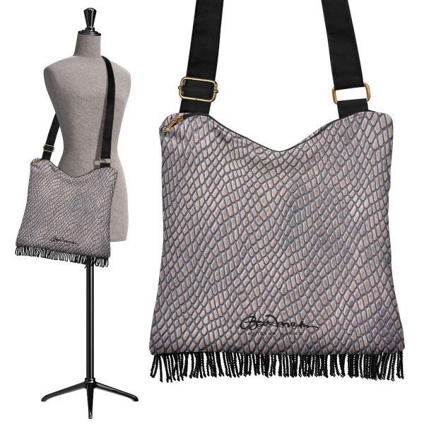 Croc Print Boho Bag Fashion