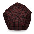 Black Red Tight Plaid All-Over Print Beanie For Sale