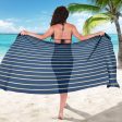 Blue Yellow White Stripe Sarong Online