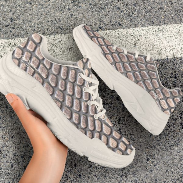 Croc Print Athletic Sneakers For Sale