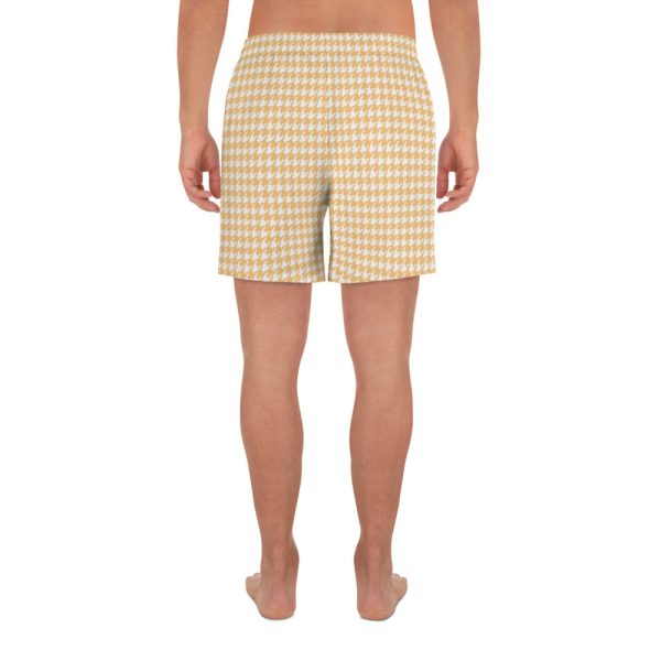 Banana Houndstooth Men s Athletic Long Shorts Online