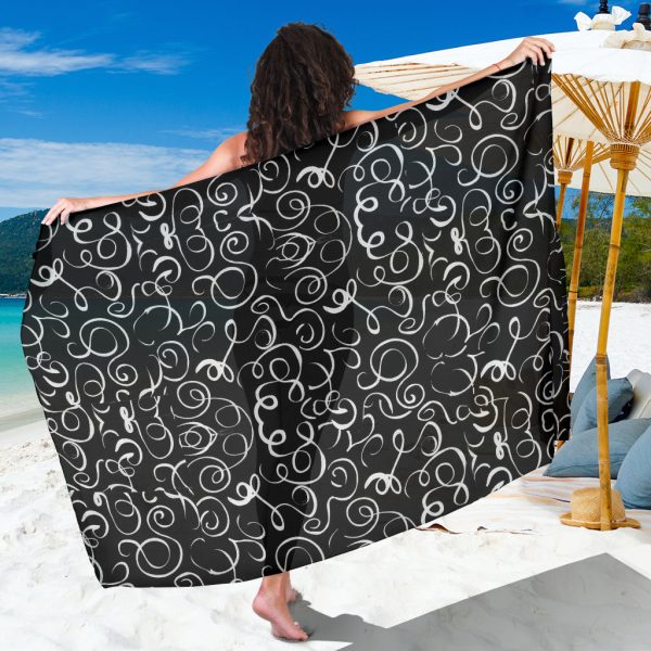 B&W Squiggles Sarong Supply