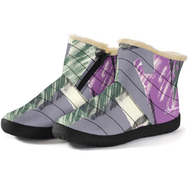 Abstract Collage Winter Boots on Sale