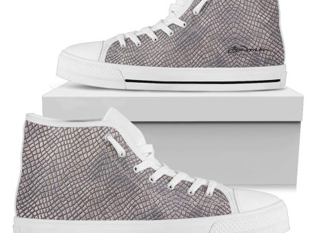 Croc Print High Top Sneakers on Sale