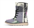 Abstract Collage Polar Boots Cheap