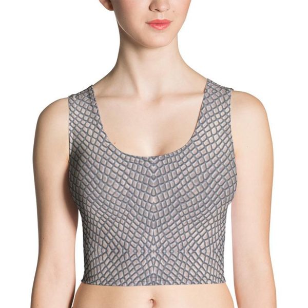 Croc Print Crop Top Online Sale