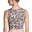 Dayglo Animal Print Sublimation Cut & Sew Crop Top For Discount