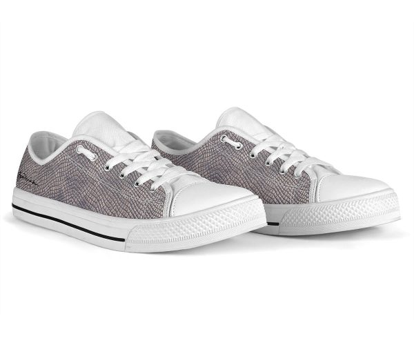 Croc Print Low Top Sneakers Discount