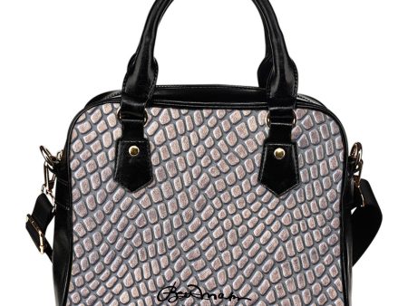 Croc Print Hand Bag w Shoulder Strap Online