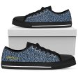 Blue Zebra Low Top Sneakers For Cheap