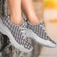 Croc Print Athletic Sneakers For Sale