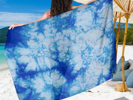 Blue Tie Dye Sarong Online