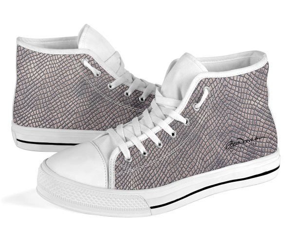 Croc Print High Top Sneakers on Sale