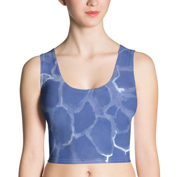 Blue Pool Crop Top Online