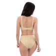 Banana Houndstooth Recycled high-waisted bikini Hot on Sale