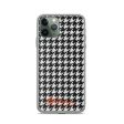 Black & White Houndstooth Clear Case for iPhone® Online now