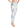 Blu&White Watercolor Floral Yoga Leggings Sale