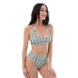 Checkerboard Plaid Recycled high-waisted bikini Supply