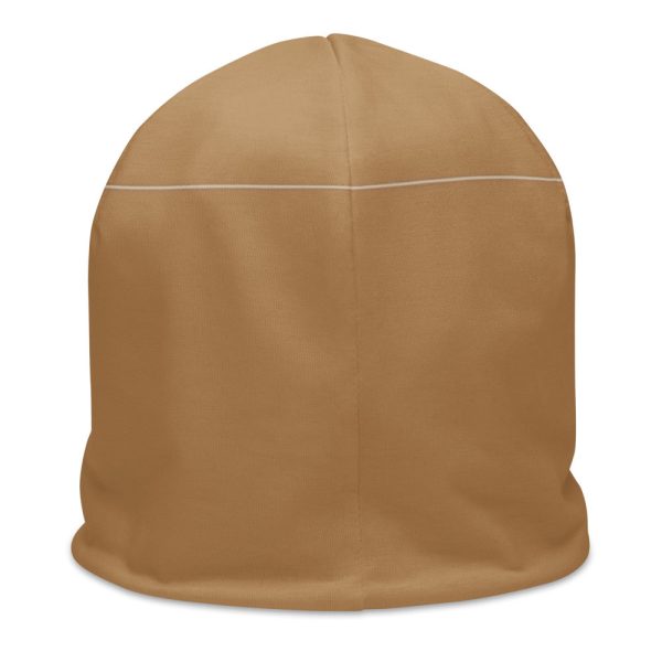 Camel All-Over Print Beanie on Sale