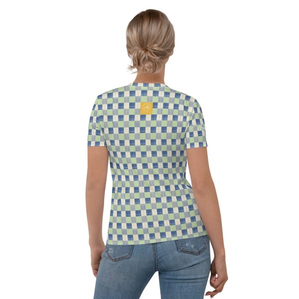 Checkerboard Plaid Women s T-shirt Online Hot Sale