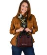 Black Red Tight Plaid Hand Bag w Shoulder Strap Fashion