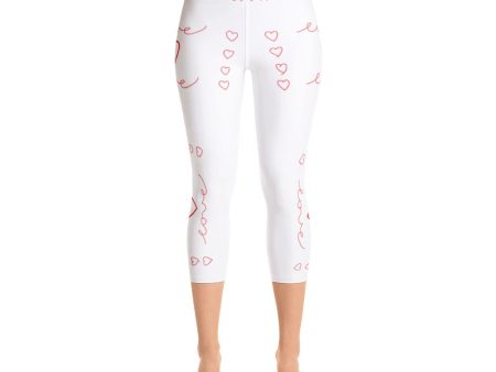 Yoga LOVE Capri Leggings For Cheap