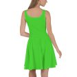 Bright Green Skater Dress on Sale