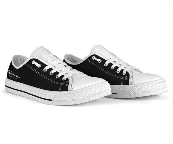 Black Signature Low Top Sneakers Supply