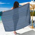 Blue Yellow White Stripe Sarong Online