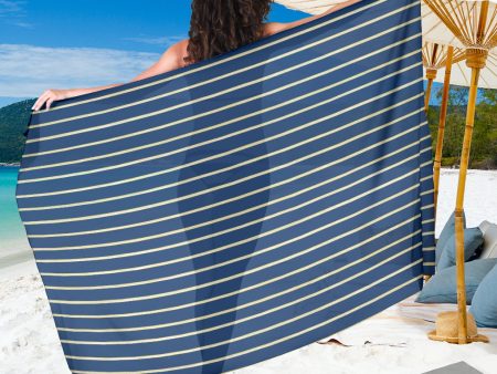 Blue Yellow White Stripe Sarong Online