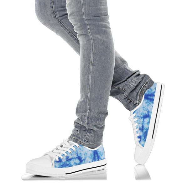 Blue Tie Dye Low Top Sneakers Online Hot Sale