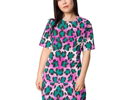 Dayglo T-shirt dress For Cheap