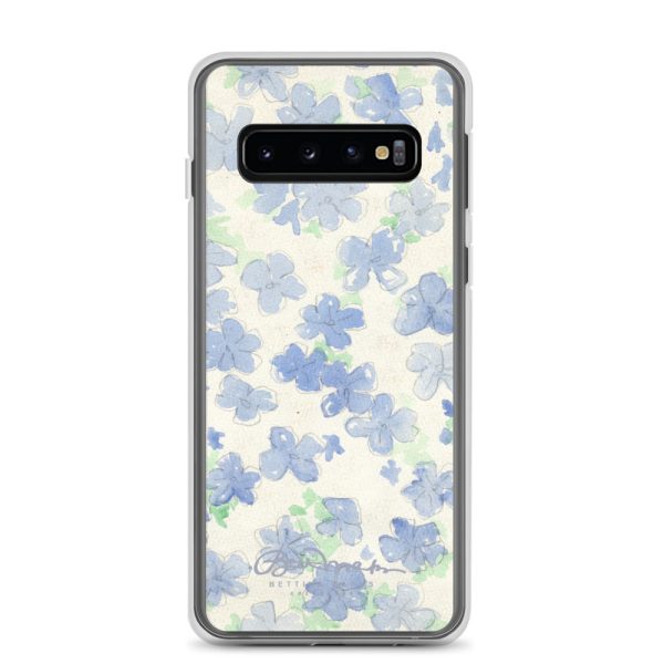 Blu&White Watercolor Floral Samsung Case (select model) For Cheap