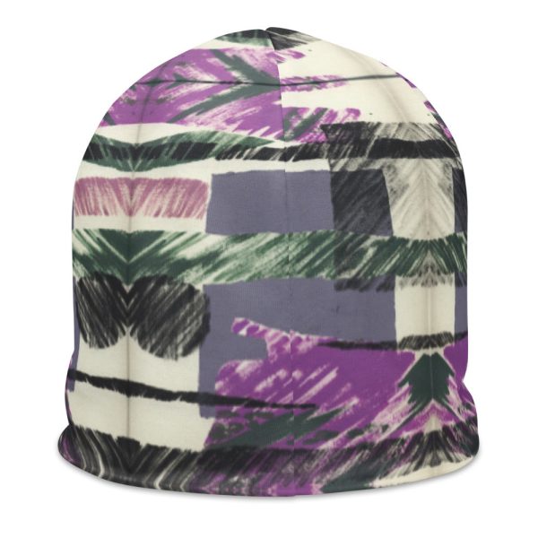 Abstract Collage All-Over Print Beanie Sale