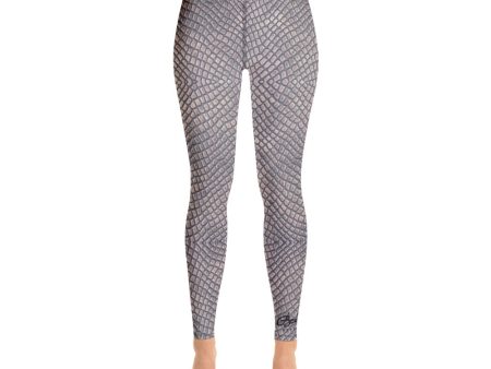 Croc Print Yoga Leggings Hot on Sale