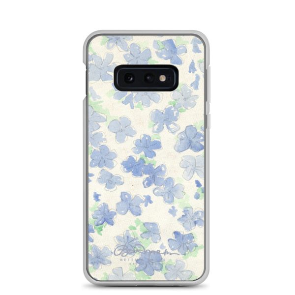 Blu&White Watercolor Floral Samsung Case (select model) For Cheap