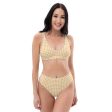 Banana Houndstooth Recycled high-waisted bikini Hot on Sale